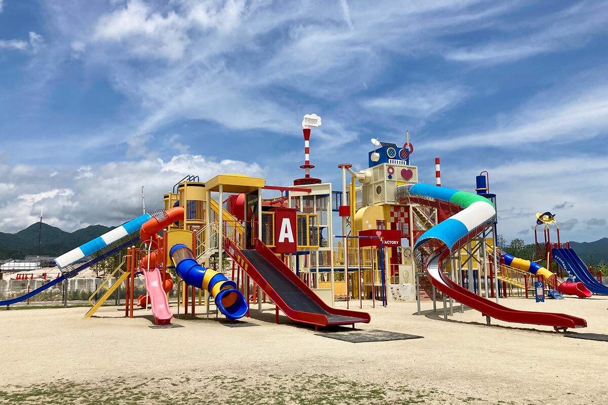 大竹市】暑い日は霧が噴き出す水広場がおすすめ！見晴らし抜群の大型